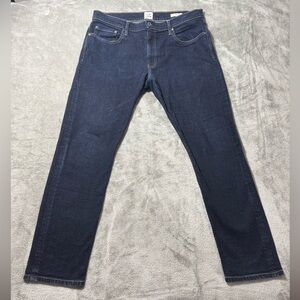 Flint And Tinder Slim Fit Jeans Mens 36x32 Dark Wash Blue Denim